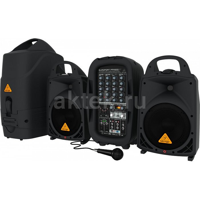 Мобильный комплект колонки с усилителем Behringer PPA500BT 2