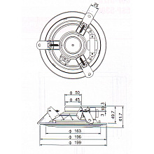 Громкоговоритель потолочный SHOW CSL-6106 2