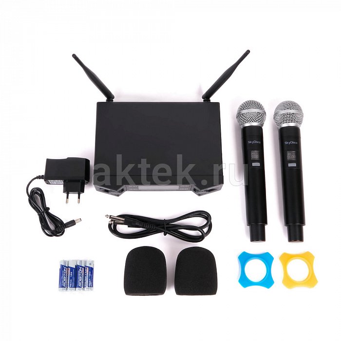Домашний комплект караоке с микрофонами и акустикой SkyDisco Karaoke Home Set Plus SM-3BT 6