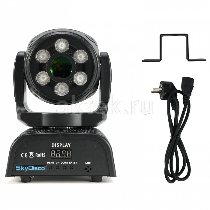 Вращающаяся голова SkyDisco Gobo RGBW 17