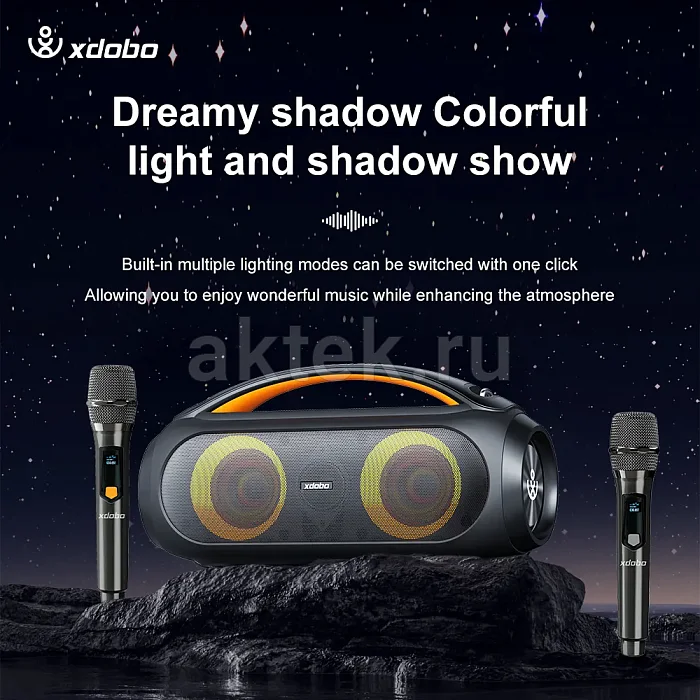 Караоке-система с двумя микрофонами Xdobo Vibe Plus 80 Вт 5