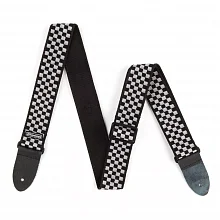 Dunlop D3831BK Classic Black/White Check гитарный ремень