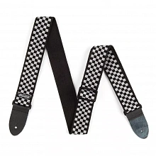 Dunlop D3831BK Classic Black/White Check гитарный ремень