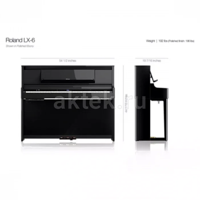Roland LX-6-CH KSL-6-CH цифровое пианино, 88 клавиш, молоточковая механика 9