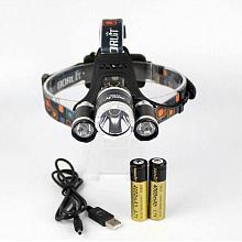 Мощный налобный фонарь Boruit RJ-3000 2