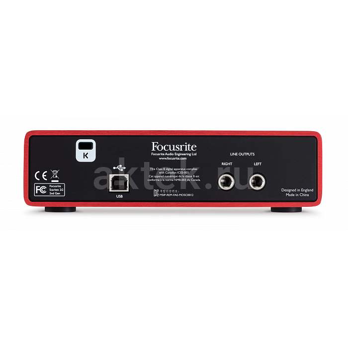 Аудиоинтерфейс FOCUSRITE Scarlett 2i2 2nd Gen 5