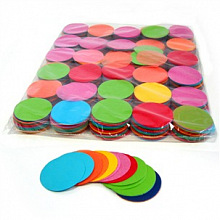 Разноцветное бумажное конфетти Круг 4,1 см 1кг
