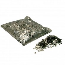 Конфетти металлизированное 6x6мм серебро 1кг