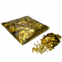 Конфетти металлизированное 6x6мм золото 1кг