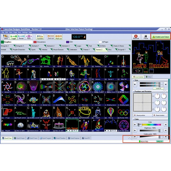 Контроллер ILDA Pangolin QuickShow FB4 Box Standard 10