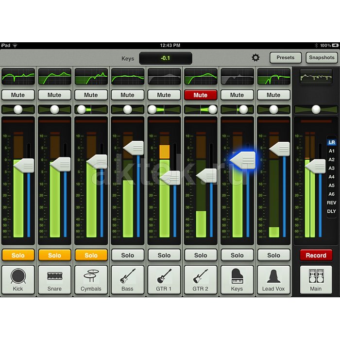 Цифровой микшерный пульт MACKIE DL1608 Lightning 6