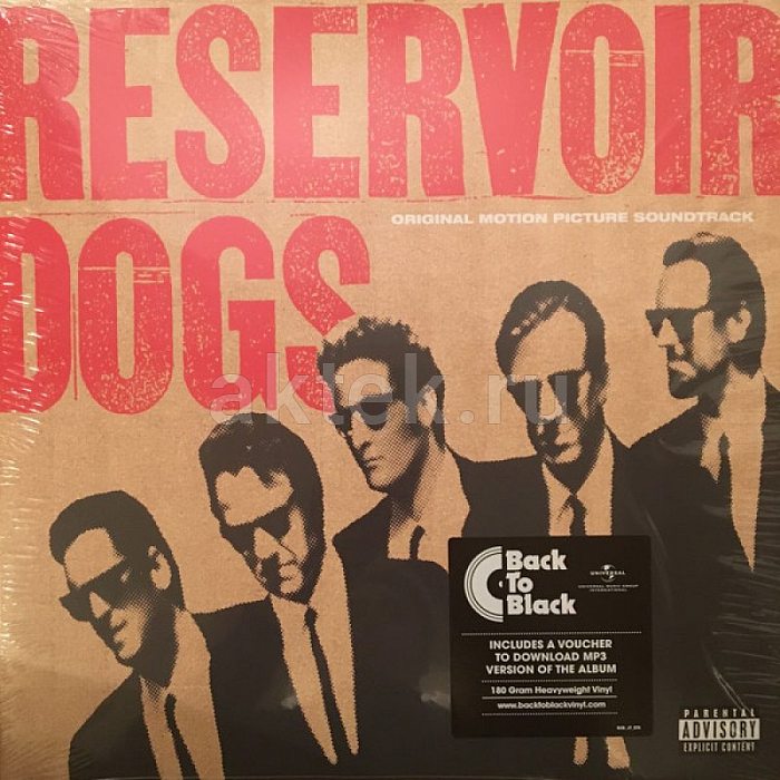 Виниловая пластинка OST - RESERVOIR DOGS ORIGINAL MOTION PICTURE SOUNDTRACK 180 GRAM BLACK VINYL 12"