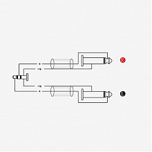 ROXTONE RAYC130/3 аудиокабель Jack 3,5–Jack 6,3, 3 м, 2×1×014 мм² 3