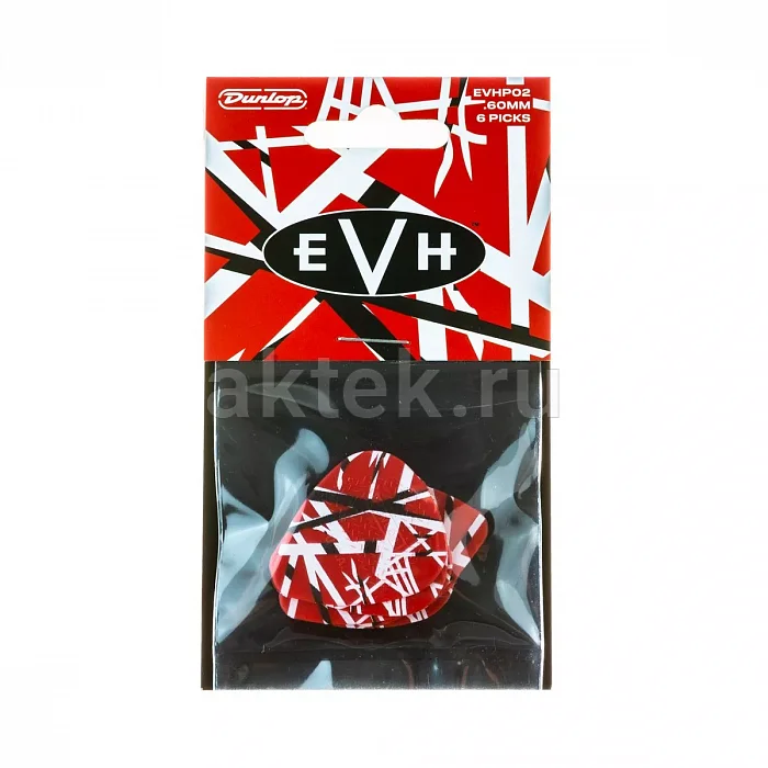 Dunlop EVHP02 EVH Frankenstein медиаторы, 0,6 мм, 6 шт