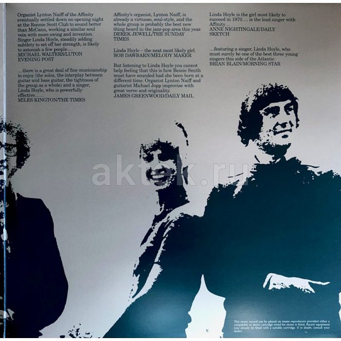 Виниловая пластинка AFFINITY - AFFINITY 180 GRAM BLACK VINYL 12" 5