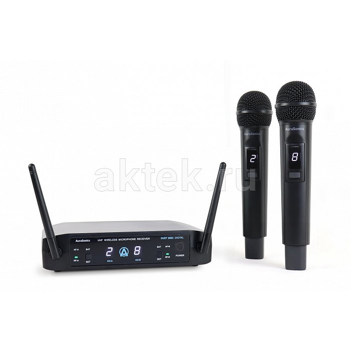 AuraSonics DUET 20S2 DIGITAL двойная цифровая радиосистема с ручными