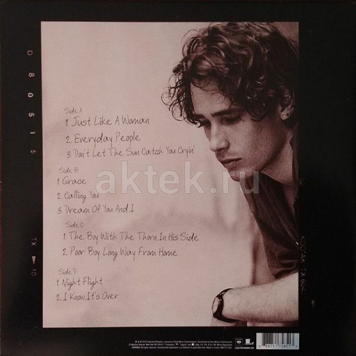 Виниловая пластинка JEFF BUCKLEY - YOU AND I 180 GRAM BLACK VINYL 12" 2