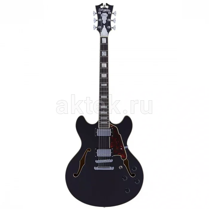 D'Angelico Premier DC Black Flake электрогитара, HH, корпус из клёна