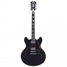 D'Angelico Premier DC Black Flake электрогитара, HH, корпус из клёна