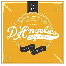 D'Angelico Acoustic 1254 комплект струн акустической гитары, 12–54