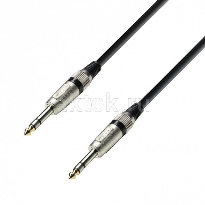 Adam Hall K3 BVV 0900 Black кабель TRS6.3-stereo–TRS6.3-stereo 9м