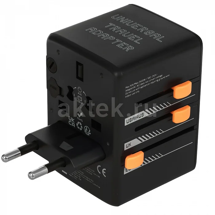 Сетевой фильтр Tessan TS-WTA02 Black 5