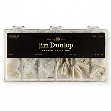 Dunlop 483004 Celluloid White Pearloid Display набор, 432 медиатора