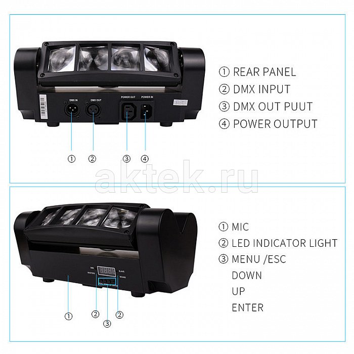 Моторизированный прожектор Bi Ray ML10B 2