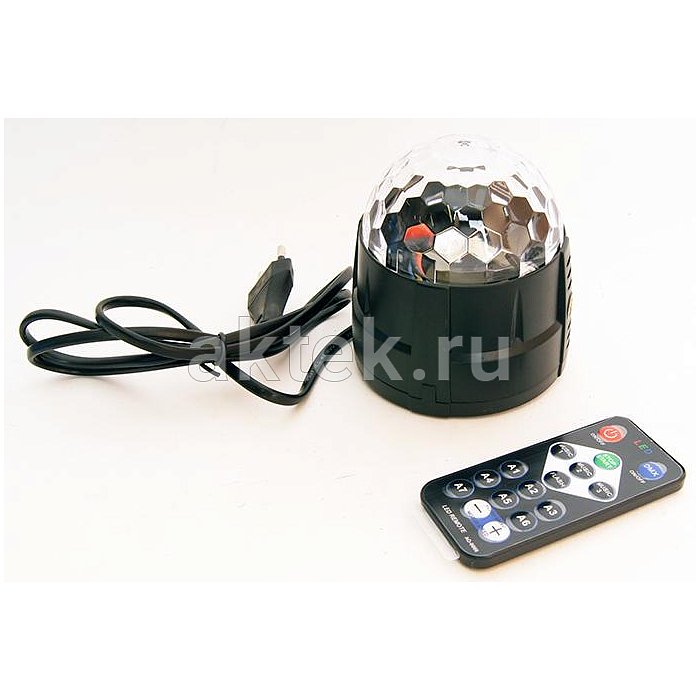 Светодиодный дискошар мини Bi Ray MM001 с пультом ДУ 3