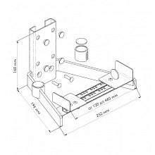Универсальный кронштейн TRONE BM 7 черный 2