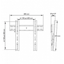 Кронштейн для ЖК телевизора TRONE LPS 31-60 26-47" черный 2