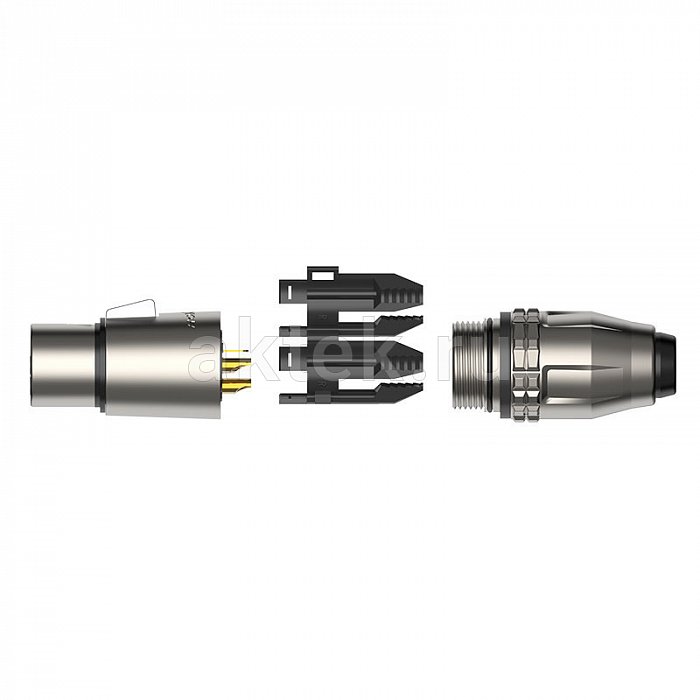 ROXTONE RX3MWP-NG разъём XLR, серебристый, штекер, IP66 5