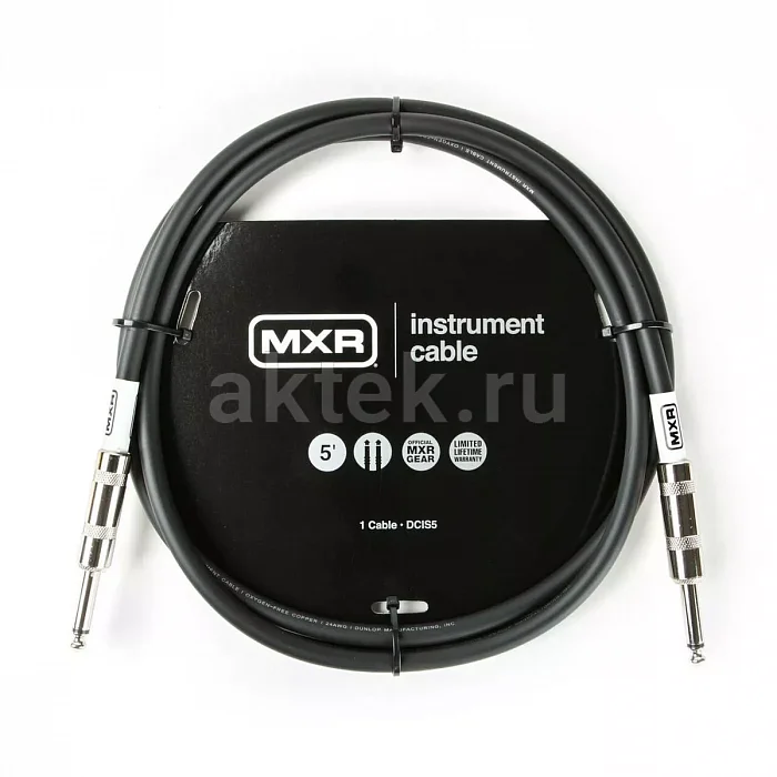 MXR DCIS05 инструментальный кабель, 1,5 м, спиральный экран