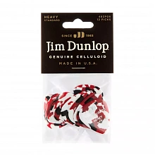 Dunlop 483P06HV Celluloid Confetti Heavy 12Pack медиаторы, целлулоид, 12 шт 3