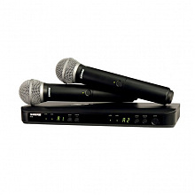 SHURE BLX288E/PG58 M17 двухканальная радиосистема с двумя ручными микрофонами 2