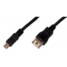 Кабель mini USB B "папа" 5 pin - A "мама" 0.3 м
