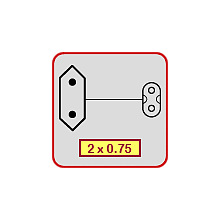 Кабель питания AC cord VDE 1.8 м 3