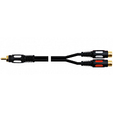 Кабель аудио Plastic Gold 1xRCA "папа" - 2xRCA "мама" 0.3 м 2