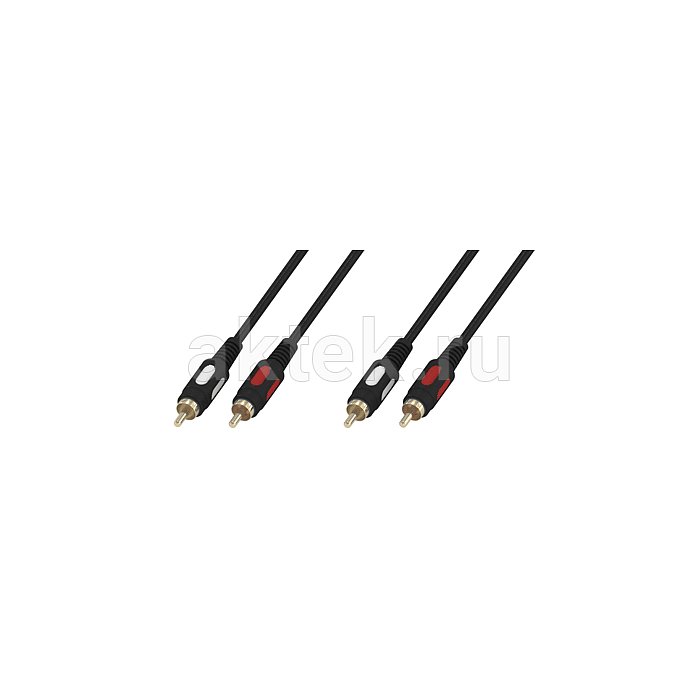 Кабель Plastic Gold 2xRCA "папа" - 2xRCA "папа" 5 м