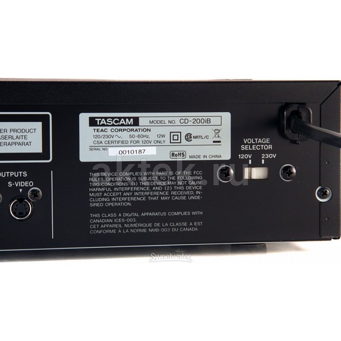 CD проигрыватель Tascam CD-200iB 3