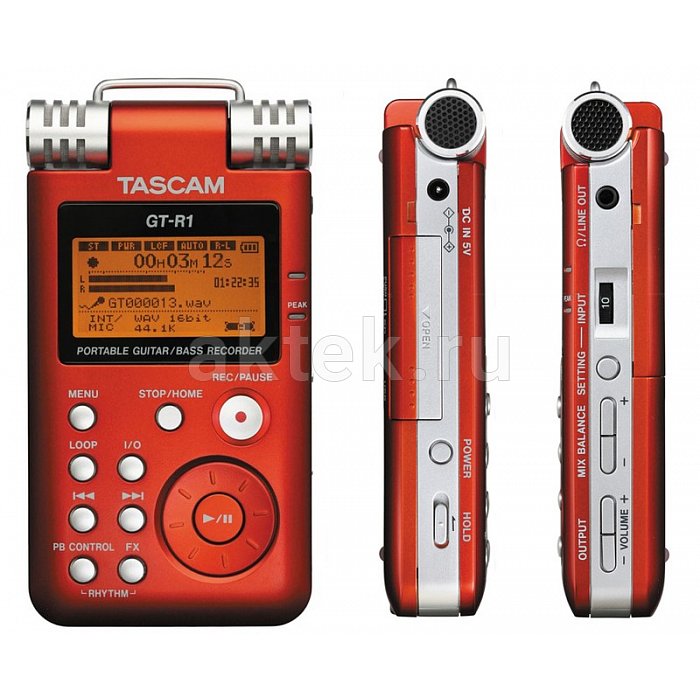 Портативный рекордер для гитары и бас-гитары Tascam GT-R1 3