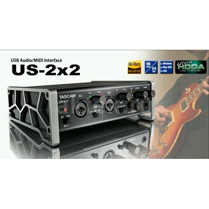 Аудио интерфейс Tascam US-2x2 4