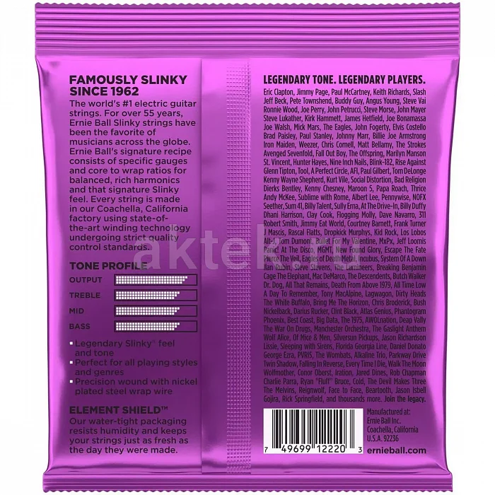 Ernie Ball 2220 струны для электрогитары, 11-48 3