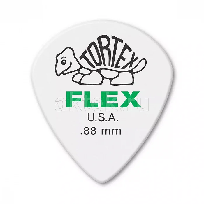 Dunlop 468P088 Tortex Flex Jazz III медиаторы, 0,88 мм