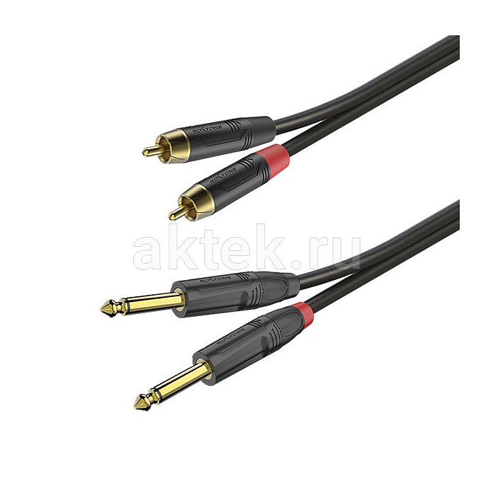 ROXTONE PACC200/1,5 аудиокабель Jack 6,3–RCA, 1,5 м, 2×2×0,22 мм² 2