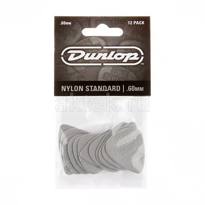 Dunlop 44P060 Nylon Standard 12Pack медиаторы, нейлон, 0,6 мм 4