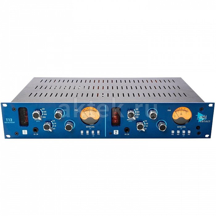 Предусилитель API Audio SELECT T12 2-CHANNEL TUBE MICROPHONE PREAMPLIFIER