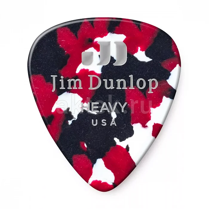Dunlop 483P06HV Celluloid Confetti Heavy 12Pack медиаторы, целлулоид, 12 шт