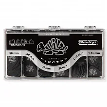 Dunlop 4880 Tortex Pitch Black Standard витринный набор, 432 медиатора