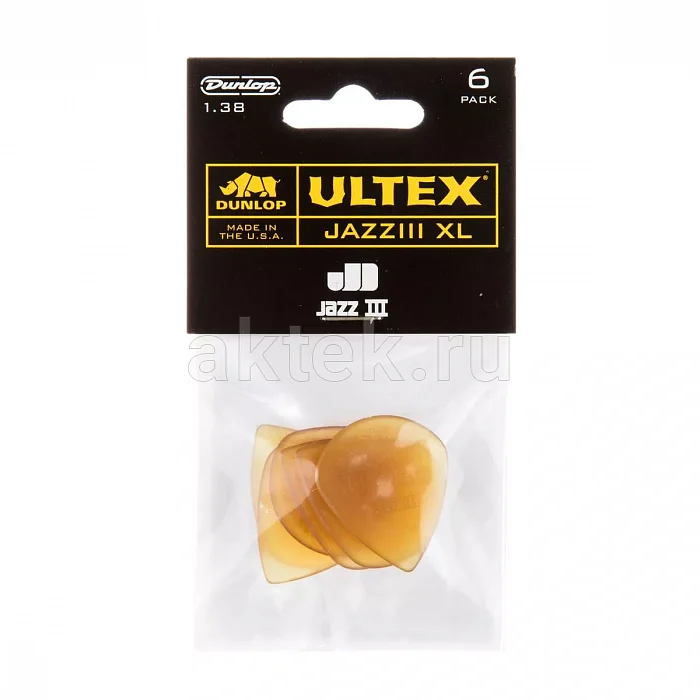 Dunlop 427P138XL Ultex Jazz III XL медиаторы, 1,38 мм